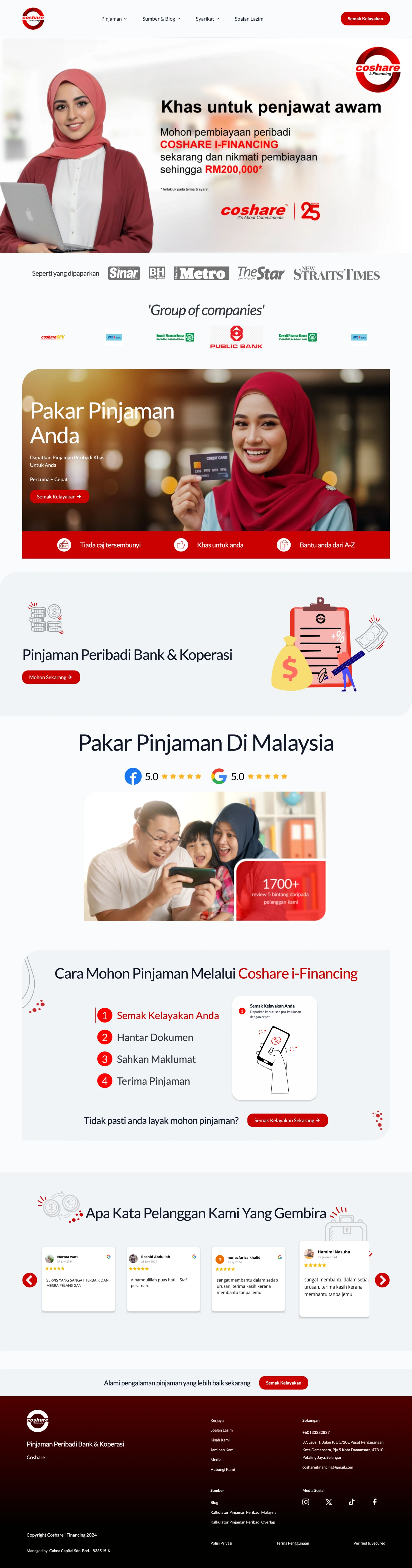 Coshareifinancing